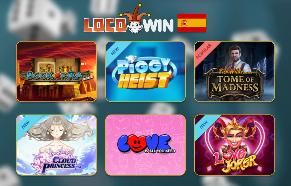 Juegos de casino en la web de Locowin en España