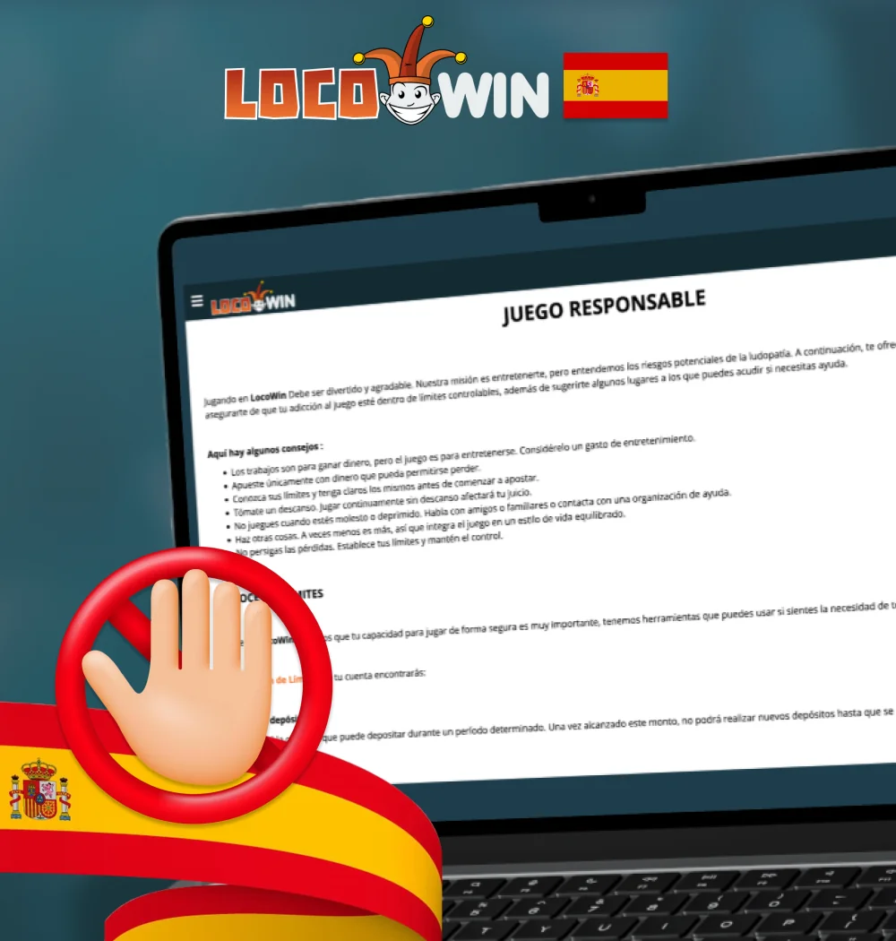 Consejos de juego responsable para jugadores de Locowin en España